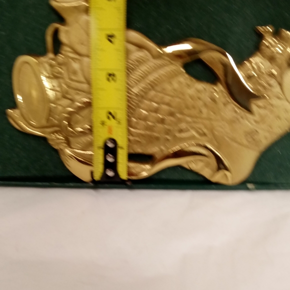 Vintage Solid Brass Virginia Metal Crafters Stuff Christmas Boot 8.5"x 5 Decor - Picture 3 of 6